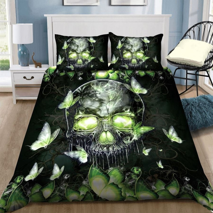 Butterfly Skull Bedding Set TA0708205 - Amaze Style™-Quilt
