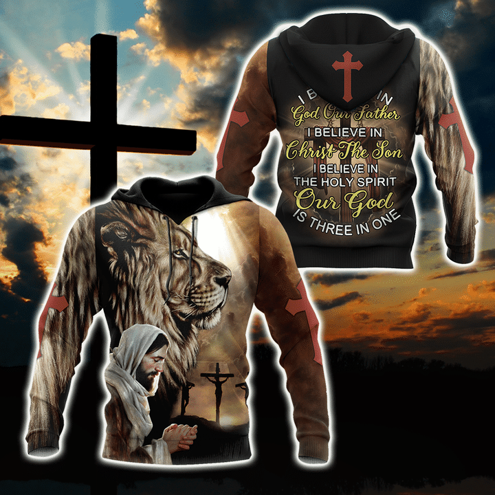Lion Jesus 3D All Over Printed Shirts - Amaze Style™