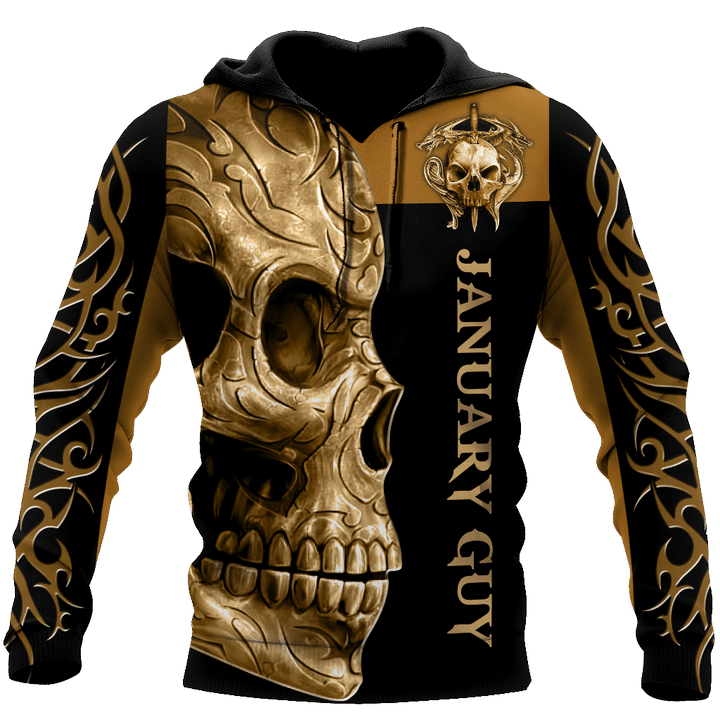 January Guy Skull 3D All Over Printed Shirts For Men and Women MH1012200S1 - Amaze Style™-Apparel