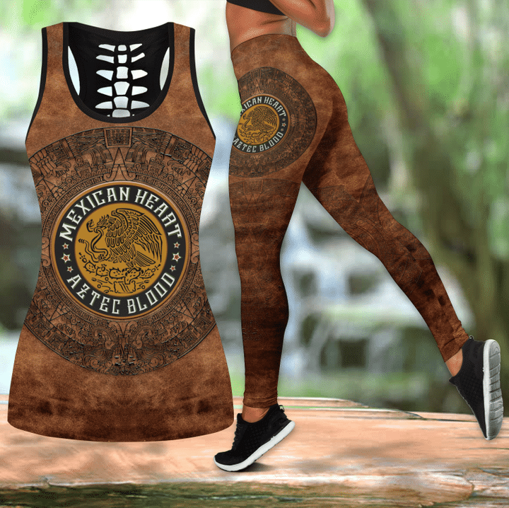 Mexican Heart - Aztec Blood  Mexico Combo Legging + Tank Top - Amaze Style™