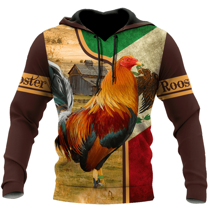 Rooster Mexico 3D All Over Printed Hoodie HHT29042103 - Amaze Style™
