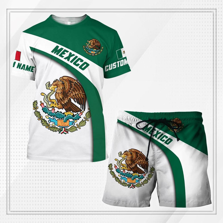 Mexico Combo T-shirt and Short 3D All Over Printed no2 - Amaze Style™