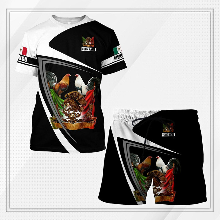 Mexico Combo T-shirt and Short 3D All Over Printed no6 - Amaze Style™