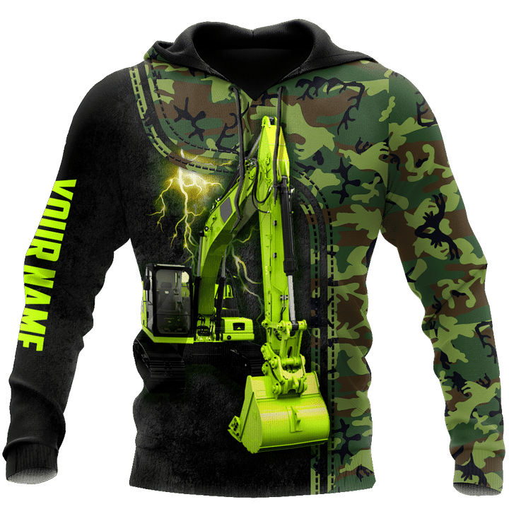 Customized Name Excavator 3D All Over Printed Unisex Shirt - Amaze Style™