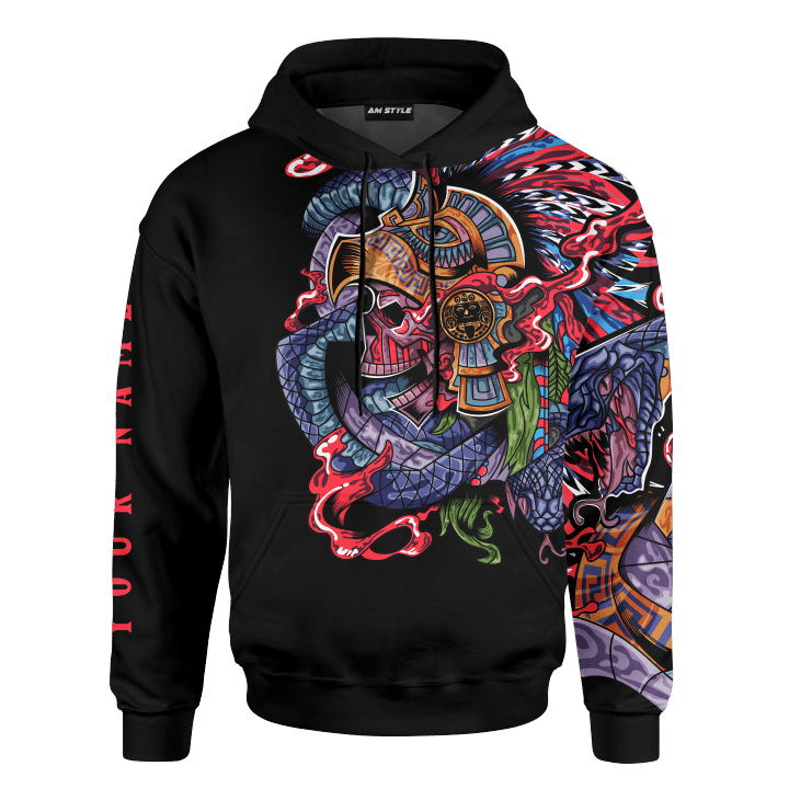 Eagle Warrior And Snakes Aztec Customized 3D All Overprinted Shirt 