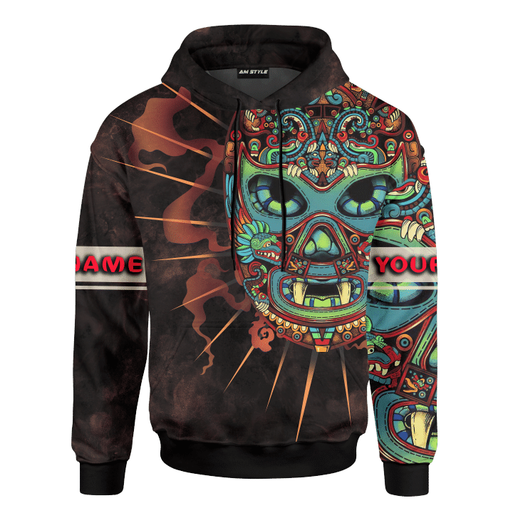 The Aztec Lucha Libre Maya Aztec Calendar Customized 3D All Over Printed Shirt - 