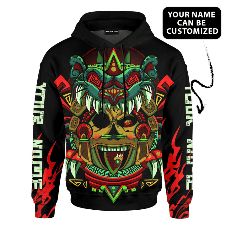 Aztec Sun Stone Collage Art Customized 3D All Over Printed Shirt - 