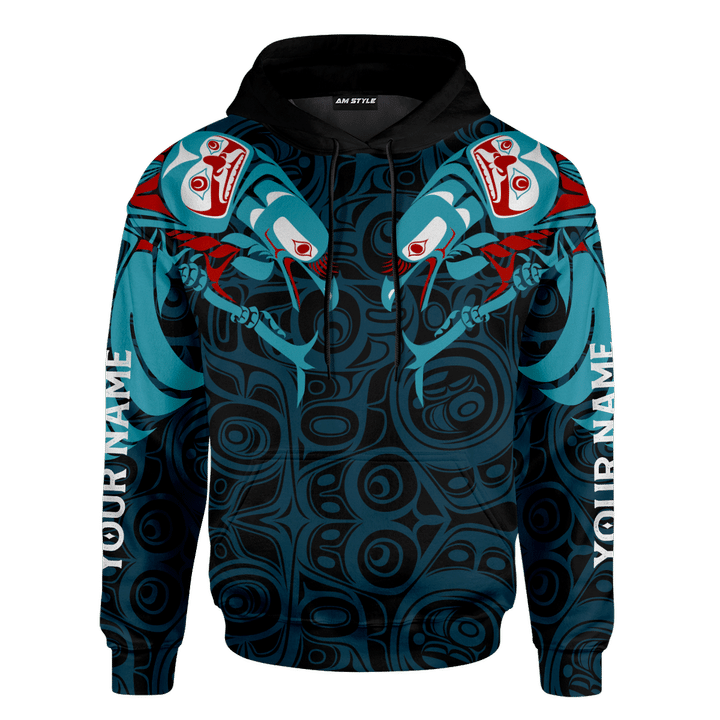 Native American Zodiac Signs Raven Zodiac Signs Pacific Northwest Customized 3D All Over Printed Shirt - 