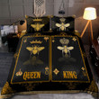 King And Queen Bee Poker Bedding Set MEI - Amaze Style™-Bedding Set
