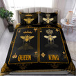 King And Queen Bee Poker Bedding Set MEI - Amaze Style™-Bedding Set