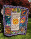 Premium All Over Printed Hippie Sun And Moon Quilt MEI - Amaze Style™-Quilt
