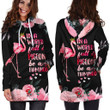 3D All Over Be A Flamingo In A Flock Of Pigeons Hoodie Dress NTN08222002-MEI - Amaze Style™-Apparel
