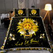 Beautiful Hippie Bee And Sunflower Bedding Set MEI - Amaze Style™-Bedding Set