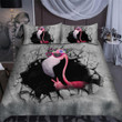 Flamingo From The Broken Wall Bedding Set-MEI - Amaze Style™-Bedding Set