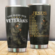 Jesus and the American Veterans - Jesus Customized 3D All Overprinted Tumbler - AM Style Design™ - Amaze Style™