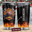 Personalized Firefighter Customize Name Stainless Steel Tumbler 02032105.CTQH - Amaze Style™