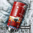Customize Name Firefighter Steel Tumbler TNA12252001 - Amaze Style™-