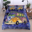 Hippie Van In The Sky Night Bedding Set TQH200759 - Amaze Style™-BEDDING SETS