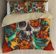 Floral Skulls With Birds Bedding Set DQB07202002-TQH - Amaze Style™-BEDDING SETS