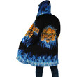 Skull On Blue Fire Cloak For Men And Women TQH201011 - Amaze Style™-Apparel