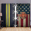 American Firefighter Blackout Thermal Grommet Window Curtains TQH200817 - Amaze Style™-Curtains