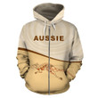 Aussie Kangaroo™ Zip-Up Hoodie-NNK1496 - Amaze Style™-Apparel