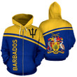 Barbados All Over Hoodie Curve - Amaze Style™