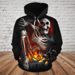 SKULL 3D HOODIE_GET OUT OF THE HELL  PL304 - Amaze Style™-Apparel