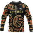 Aotearoa Zip-Up Hoodie Maori PL274 - Amaze Style™-Apparel