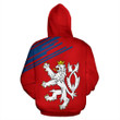 Czech Republic Lion Hoodie Flag - Line Style NVD1278 - Amaze Style™-Apparel