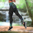 New zealand aotearoa silver fern twist moonlight combo outfit Legging + Tank for women - Amaze Style™-Apparel