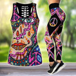 Premium Hippie Girl Eyes 3D Over Printed Legging & Tank Top - Amaze Style™