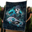 Premium Skateboard Skull Blanket - Amaze Style™-Blanket