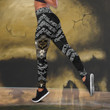Gothic sign with skull and skeleton legging + hollow tank combo outfit - Amaze Style™-Apparel