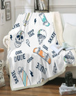 Premium Skull Skateboard Blanket - Amaze Style™-Blanket