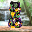 Tropical Skull  tanktop & legging outfit for women PL05082003 - Amaze Style™-Apparel