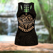Maori shark tattoo tank top & leggings outfit for women HHT17072001 - Amaze Style™-Apparel