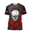 Love Rose And Skull 3D all over for man and women QB05152002 - Amaze Style™-Apparel