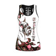 Schnauzer Dog tattoos combo outfit legging + hollow tank for women PL - Amaze Style™-Apparel