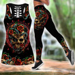 Snake Love Skull 3d all over printed tanktop & legging outfit for women QB06052002 - Amaze Style™-Apparel