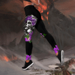 Skull Girl Biker Legging + hollow tank combo outfit - Amaze Style™