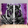 White Tiger  Blackout Thermal Grommet Window Curtains TA0731202 - Amaze Style™-Curtains