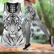 White Tiger Combo Legging + Tank Top DQB08172003 - Amaze Style™-Apparel