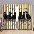 Black Cat-God Says You Are  Blackout Thermal Grommet Window Curtains Pi28072003 - Amaze Style™-Curtains