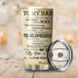 To My Dad From Son Stainless Steel Tumbler 20oz NDD10292003 - Amaze Style™-