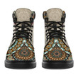 Mandala Dragonfly Rusty Gold Handcrafted Boots TA040606 - Amaze Style™-
