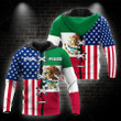 Mexico-US My Home My Blood 3D All Over Printed Shirts For Men and Women TA062201 - Amaze Style™-Apparel
