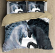 Black Horse And White Horse Love Gift Bedding Set TAHR8S - Amaze Style™-Quilt