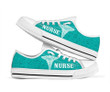Teal Nurse Medical Icons Low Top Shoes TA040707 - Amaze Style™-