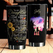 To My Daughter Personalized Stainless Steel Tumbler TA032205 - Amaze Style™-Tumbler